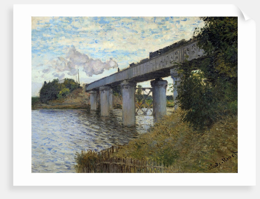 The Railway Bridge at Argenteuil by Claude Monet