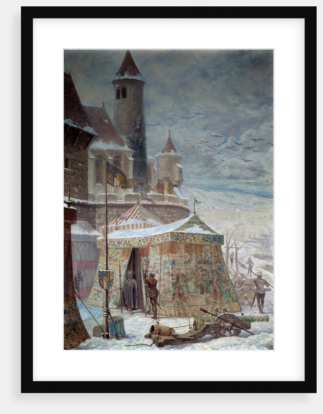The tent of Charles le Temeraire at the Siege of Nancy by Gaston Save