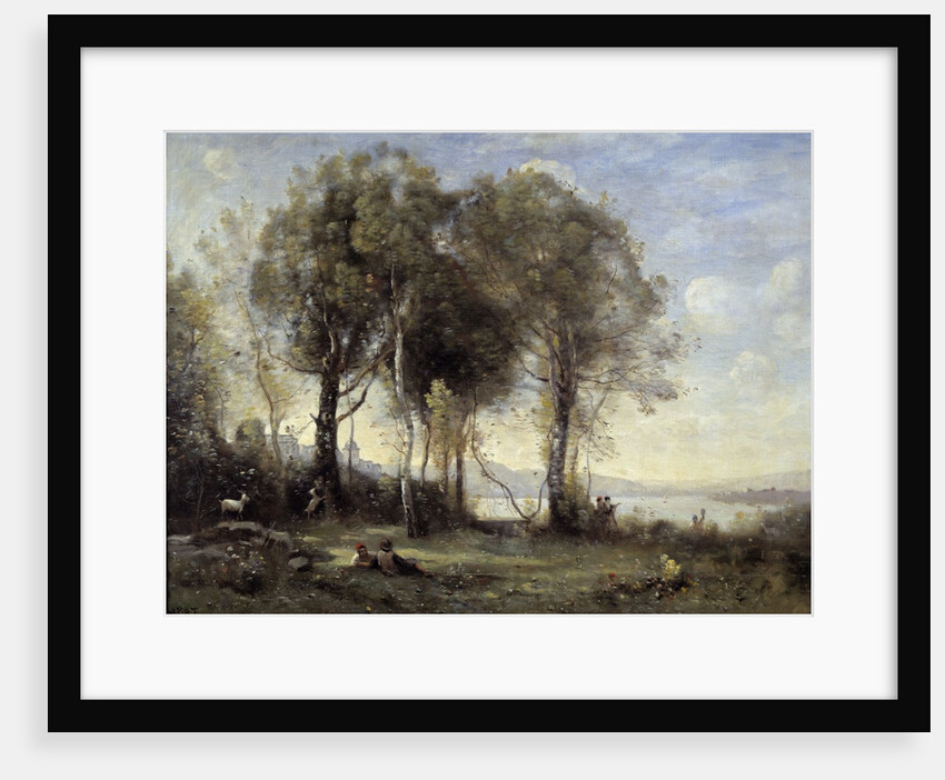 The Goatherds of Castel Gandolfo by Jean Baptiste Camille Corot