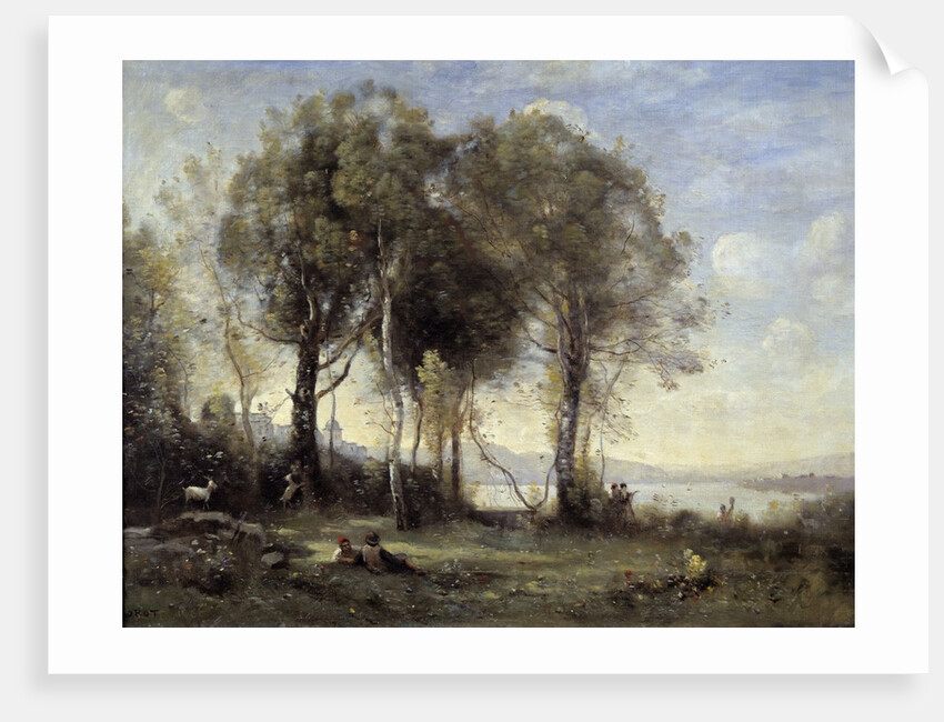 The Goatherds of Castel Gandolfo by Jean Baptiste Camille Corot