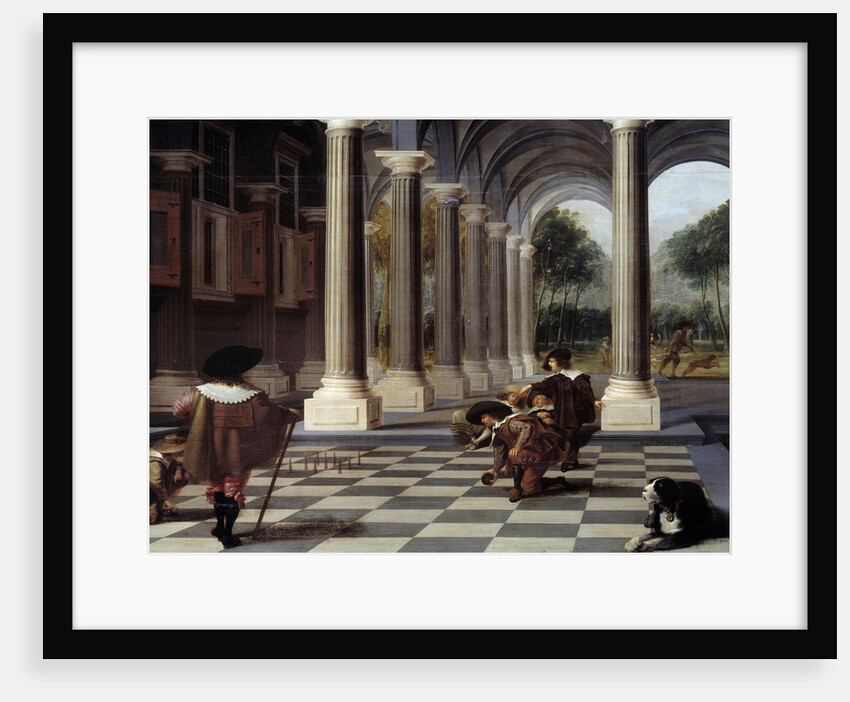 Men Bowling by Dirck van Delen
