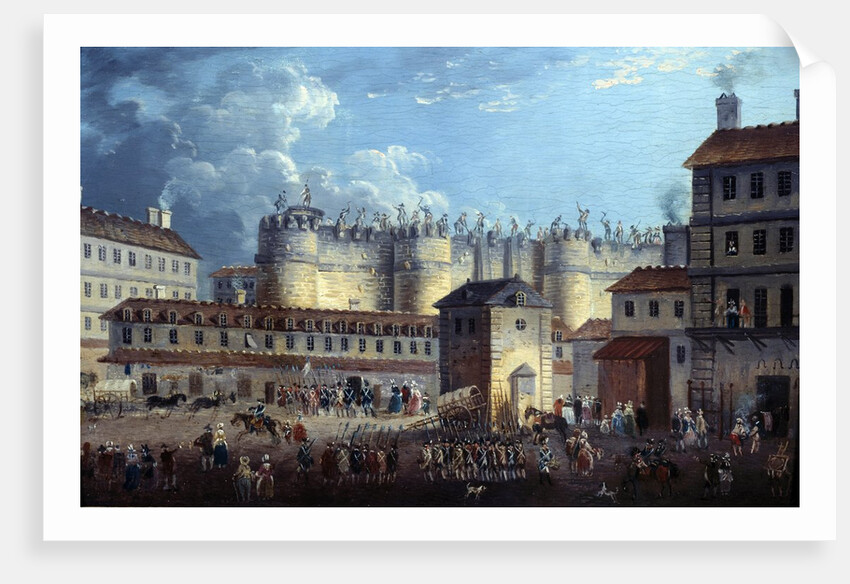 Demolition of the Bastille on 17 July 1789 by Pierre Antoine Demachy