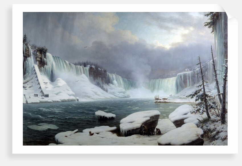 The Great Cataract at Niagara by Hippolyte Sebron