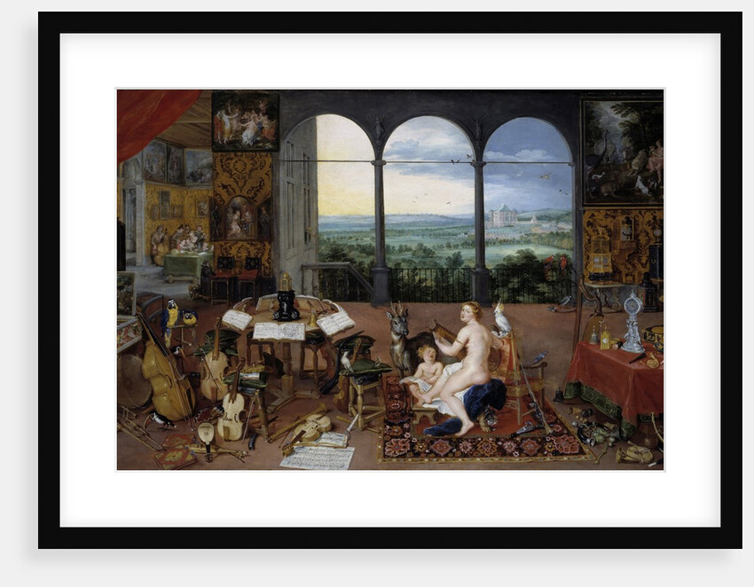 The Hearing. Allegory of the five senses by Jan Brueghel the Elder