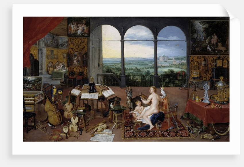 The Hearing. Allegory of the five senses by Jan Brueghel the Elder