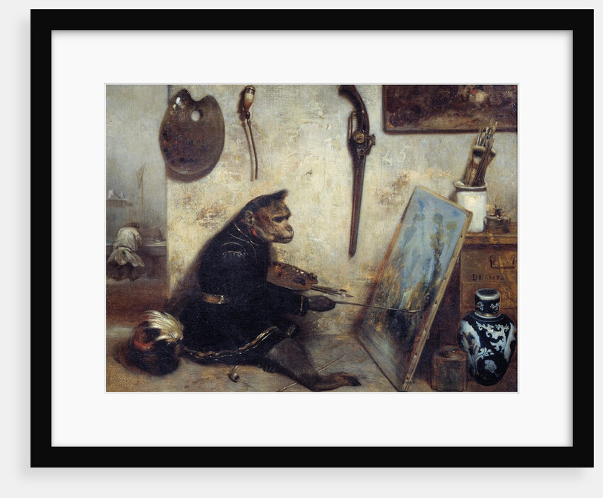 The Monkey Painter by Alexandre Gabriel Decamps