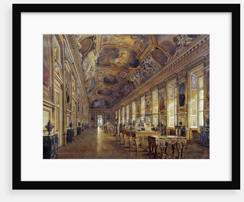 View of the Grand Galerie of Apollon in the Louvre Museum by Victor Duval