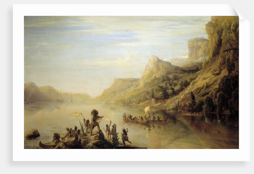 Jacques Cartier discovering the Saint Lawrence River (Canada) by Anonymous