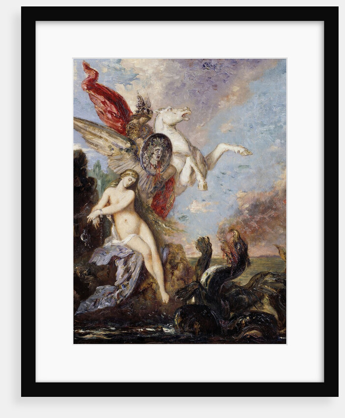Andromeda chained to a rock rescued by Perseus by Gustave Moreau