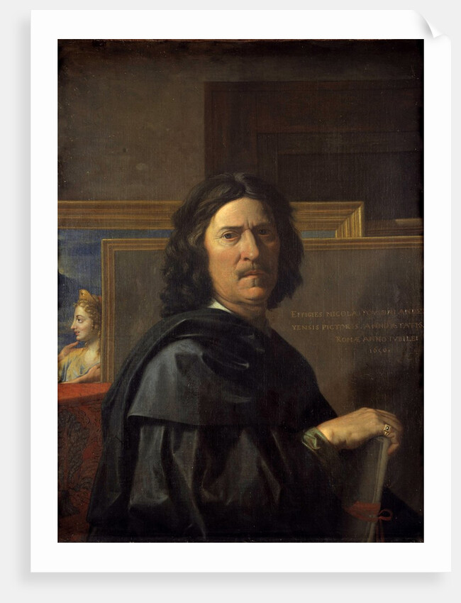 Self-portrait at the age of 56 years - by Nicolas Poussin
