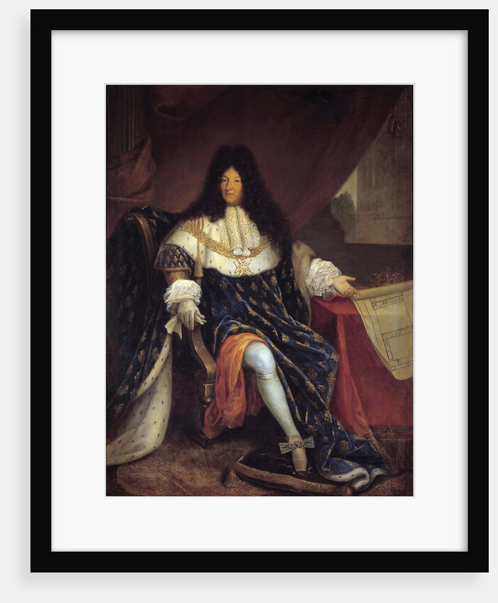 Louis XIV Holding a Plan of the Maison Royale de Saint-Cyr by Nicolas Rene Jollain the Older