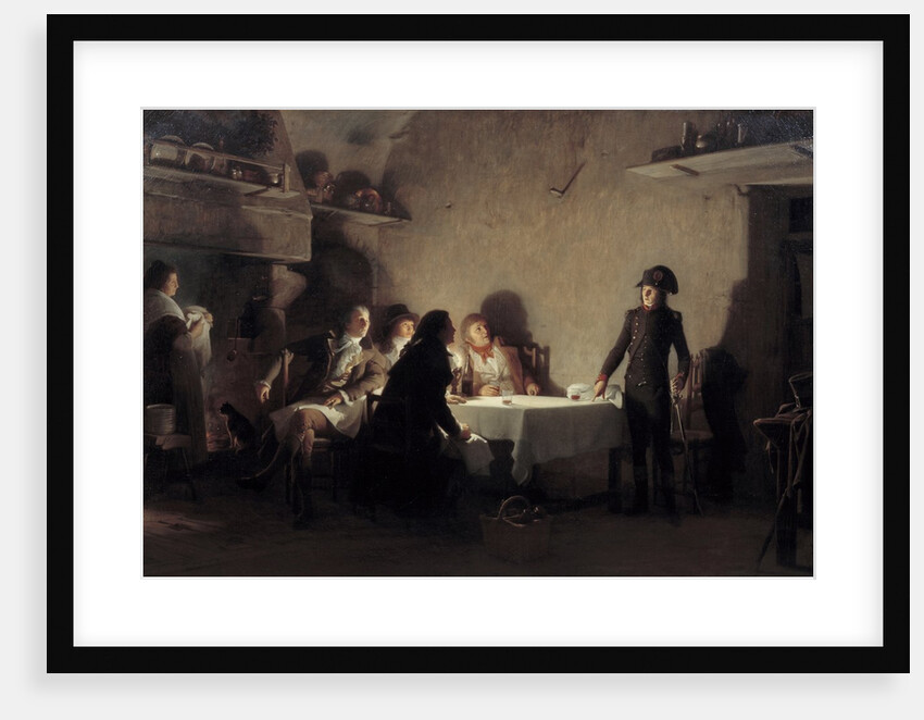 The Supper at Beaucaire - Life of Napoleon Bonaparte by Jean Jules Antoine Lecomte du Nouy