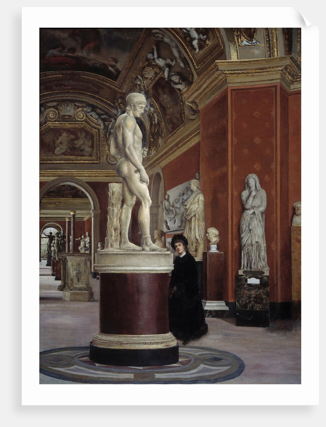 View of the Mars-rotunda and the Hall of Mecenas at the Louvre by Alphonse Hirsch