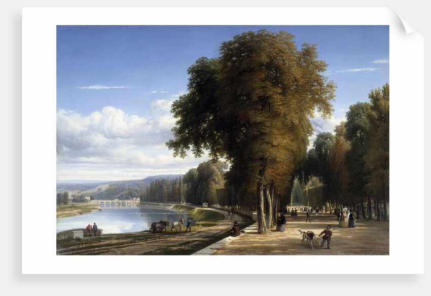 Walk at the park of Saint Cloud by Raymond Esbrat