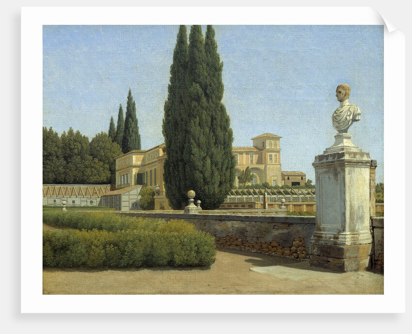 In the gardens of the Villa Albani by Christoffer Wilhelm Eckersberg