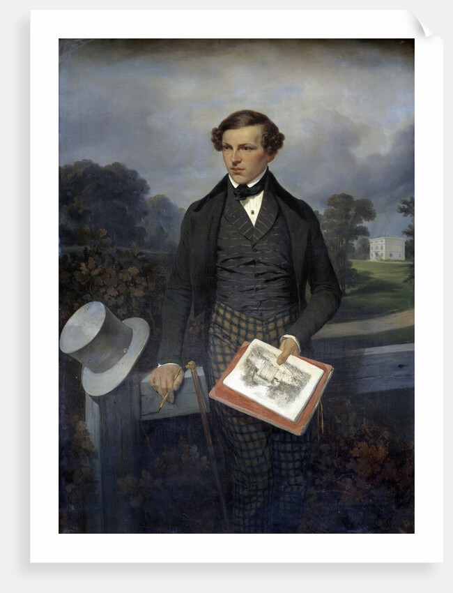 Portrait of Gustave de Maupassant by Hippolyte Bellange
