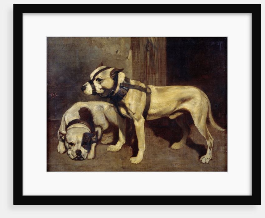 Bulldog and Scottish terrier by Alexandre Gabriel Decamps