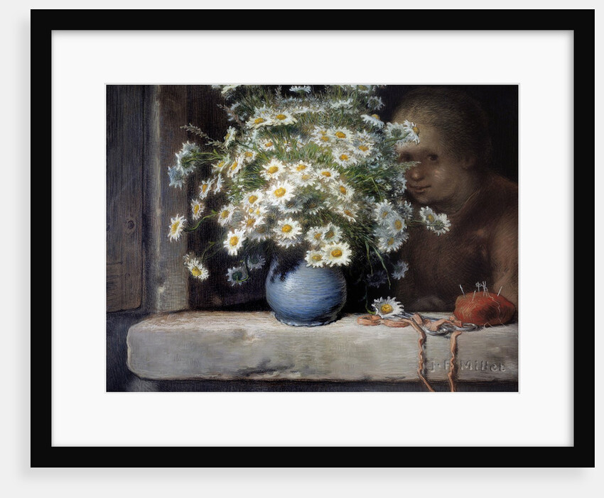 The bouquet of daisies - by Jean Francois Millet