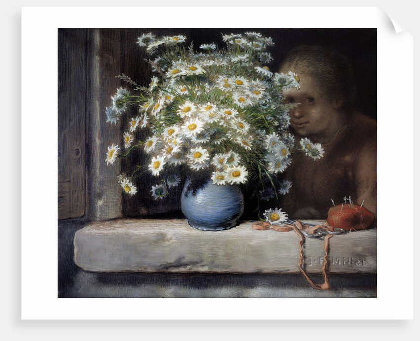 The bouquet of daisies - by Jean Francois Millet