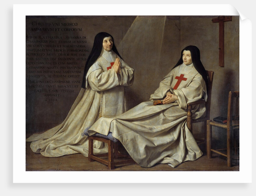 Portraits of the Mother Catherine Agnes Arnauld and Sister Catherine of St. Suzanne Champaigne by Anonymous