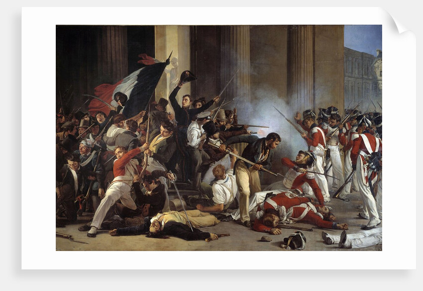 Taking of the Louvre and massacre of the Swiss Guards, 29/07/1830 by Anonymous