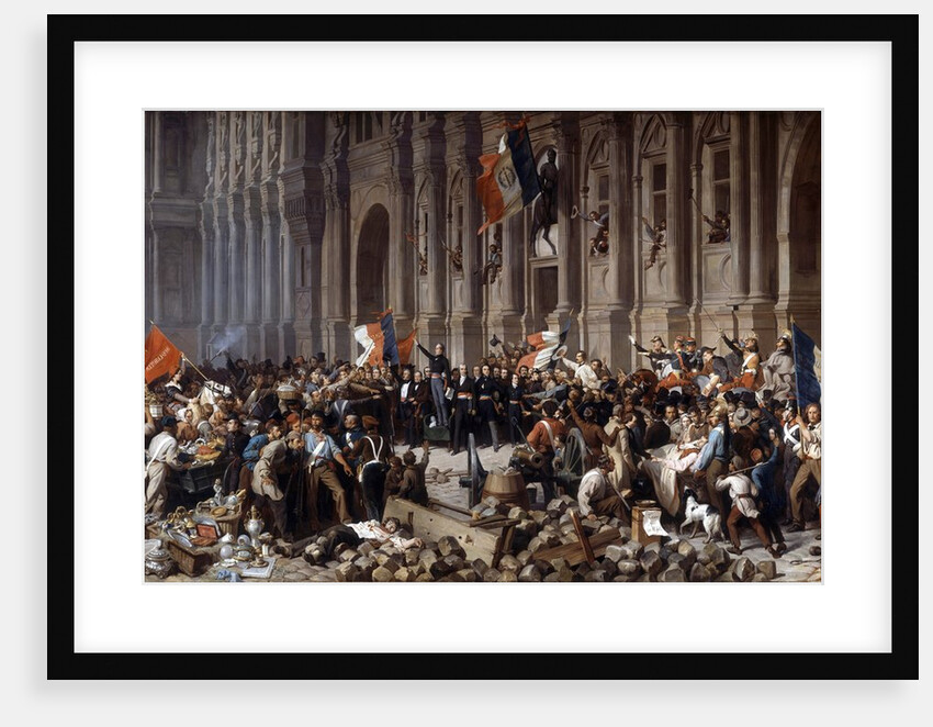 Lamartine rejecting the red flag at the Hotel de Ville, Paris, 1848 by Anonymous
