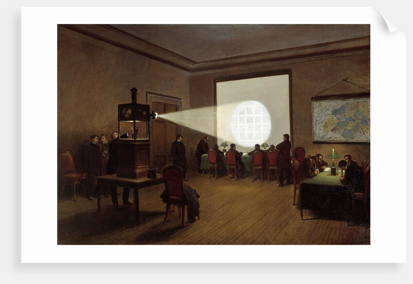 Projection of encoded telegraphic messages, 1870 - by Jules Did