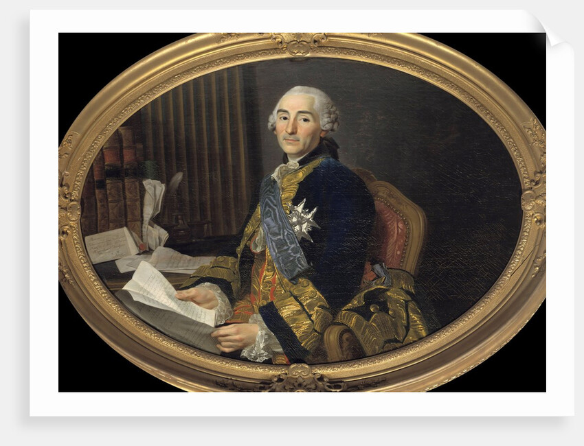 Portrait of Cesar-Gabriel Count of Choiseul-Chevigny by Alexandre Roslin