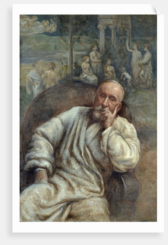 Portrait of Pierre Puvis de Chavannes by Marcellin Gilbert Desboutins