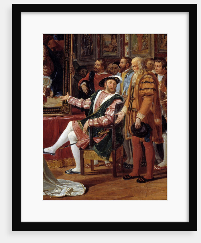 Francis I receiving a painting of the Holy Family by Raphael by Anicet-Gabriel Lemonnier