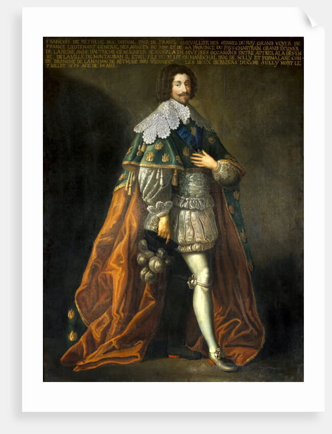 Portrait of Francois de Bethune Duke of Orval by Anonymous
