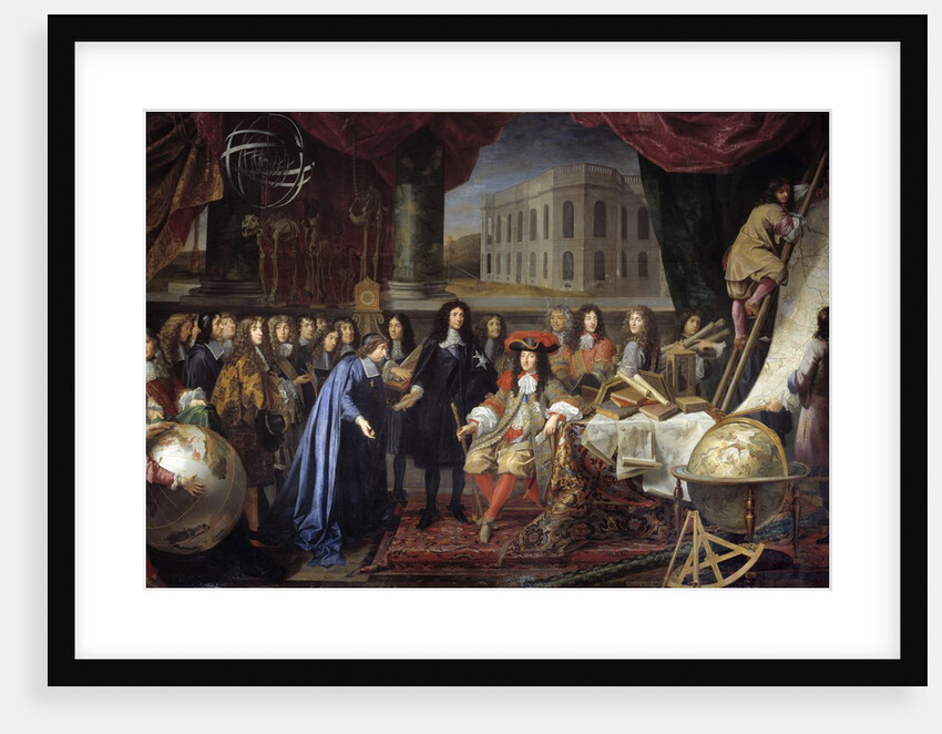 Colbert Presenting the Members of the Royal Academy of Science to Louis XIV by Henri Testelin