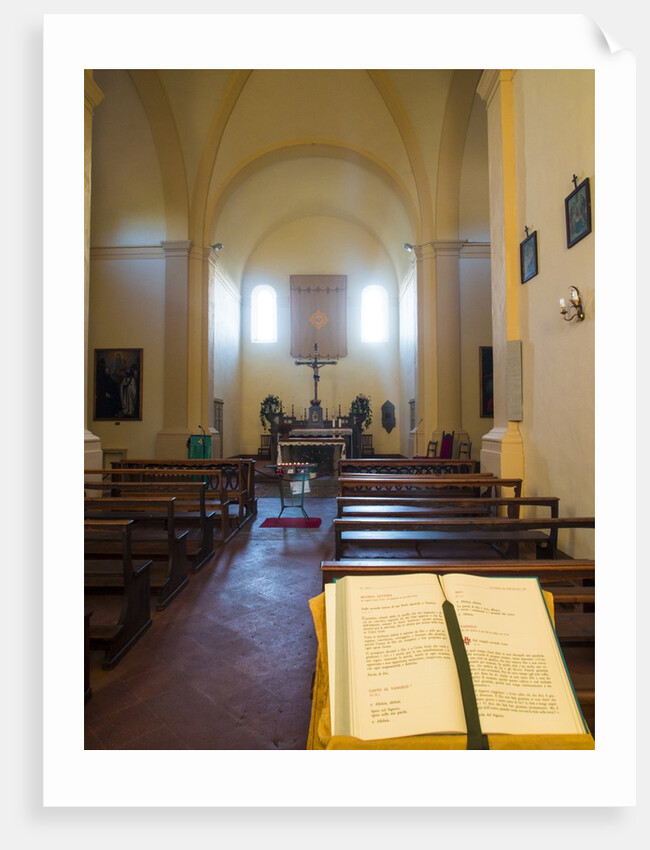Inside very small chapel in the town of Volpaia Chianti Tuscany by Anonymous