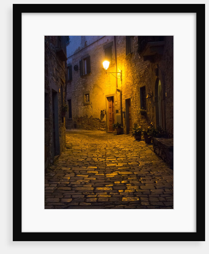 Night scene from the streets of Montefillairi chianti Tuscany by Anonymous