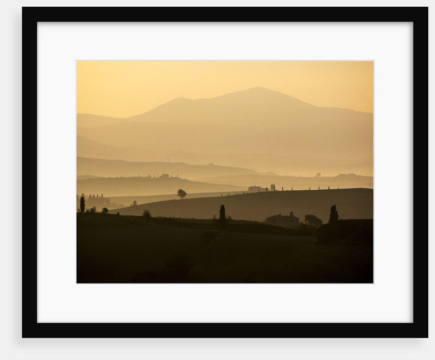 Morning light over the Tuscan landscape by Anonymous
