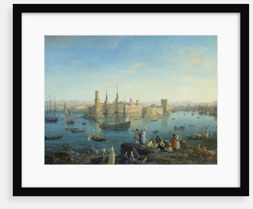 Entrance of the harbour of Marseille in 1754 by Joseph Vernet