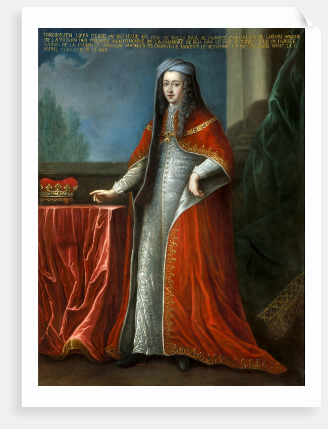 Portrait of Louis Pierre Maximilien de Bethune by Anonymous