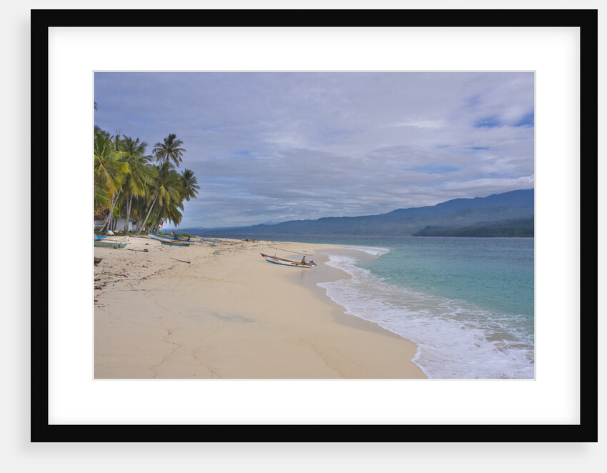 Beautiful beach in Banana Island (Pulau Pisang), off west coast of Sumatra by Anonymous