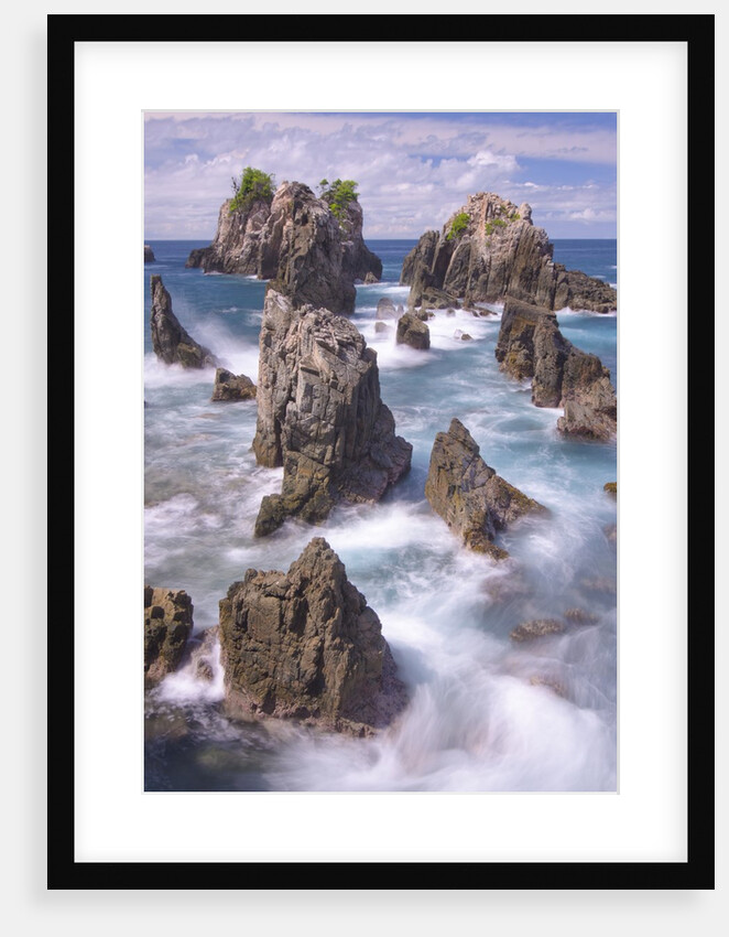 Spectacular and poetic view of rock formation called Gigi Hiu (Shark's Teeth), Lampung by Anonymous