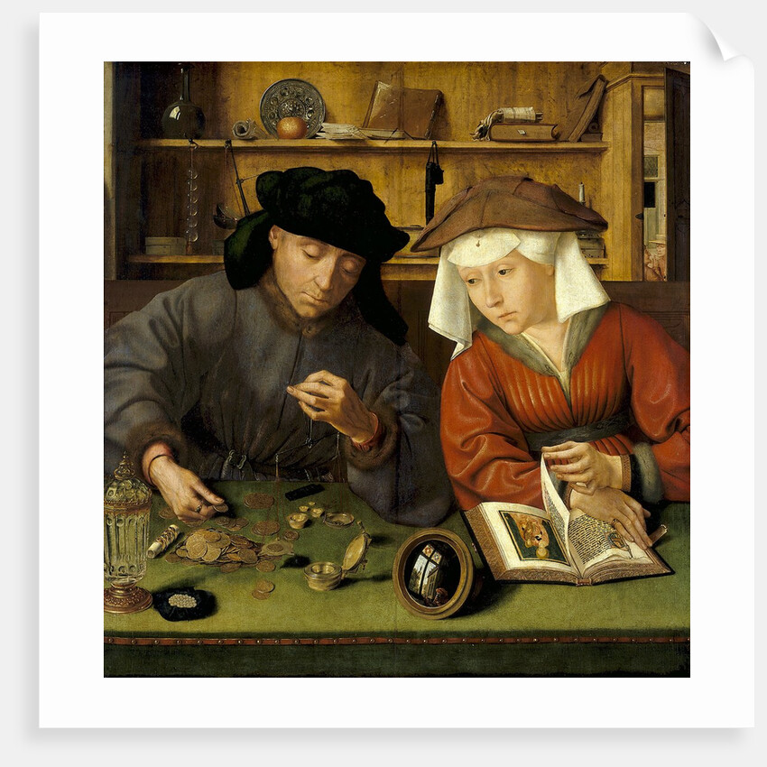 The Moneylender and His Wife by Quentin Massys
