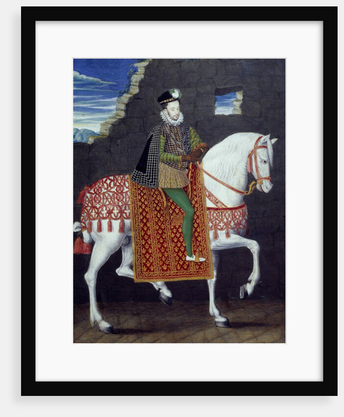 Equestrian portrait of Henry III, King of France by Anonymous