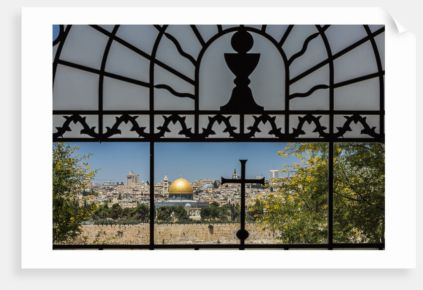 View of the Old Town with the Dome of the Rock from the Catholic Franciscan church of Dominus Flevit by Anonymous