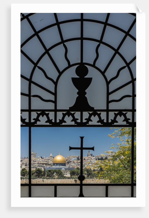 View of the Old Town with the Dome of the Rock from the Catholic Franciscan church of Dominus Flevit by Anonymous