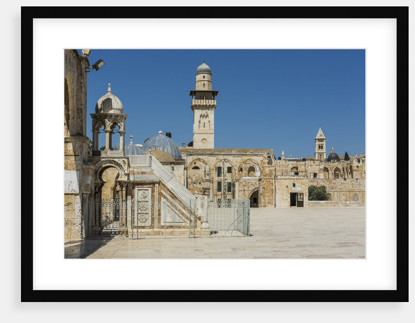 Old City, Temple Mount, the Summer Pulpit and a minaret by Anonymous