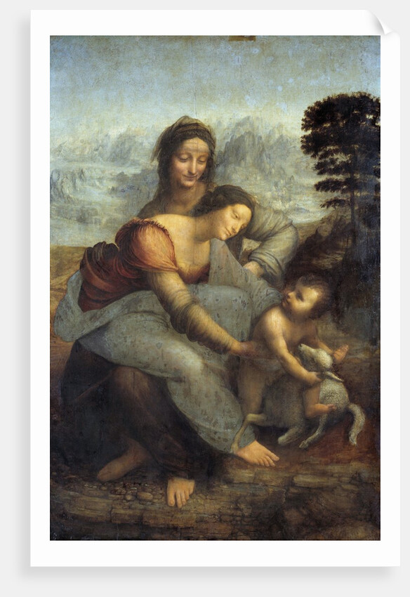 The Virgin, Child Jesus and St. Anne - by Leonard de Vinci