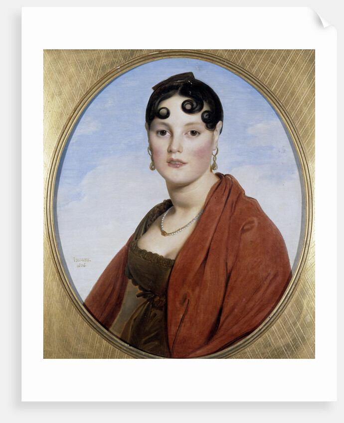 Portrait of Madame Aymon called La Belle Zelie by Jean Auguste Dominique Ingres