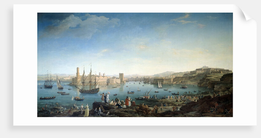 The entrance of the harbour of Marseille in 1754 by Joseph Vernet