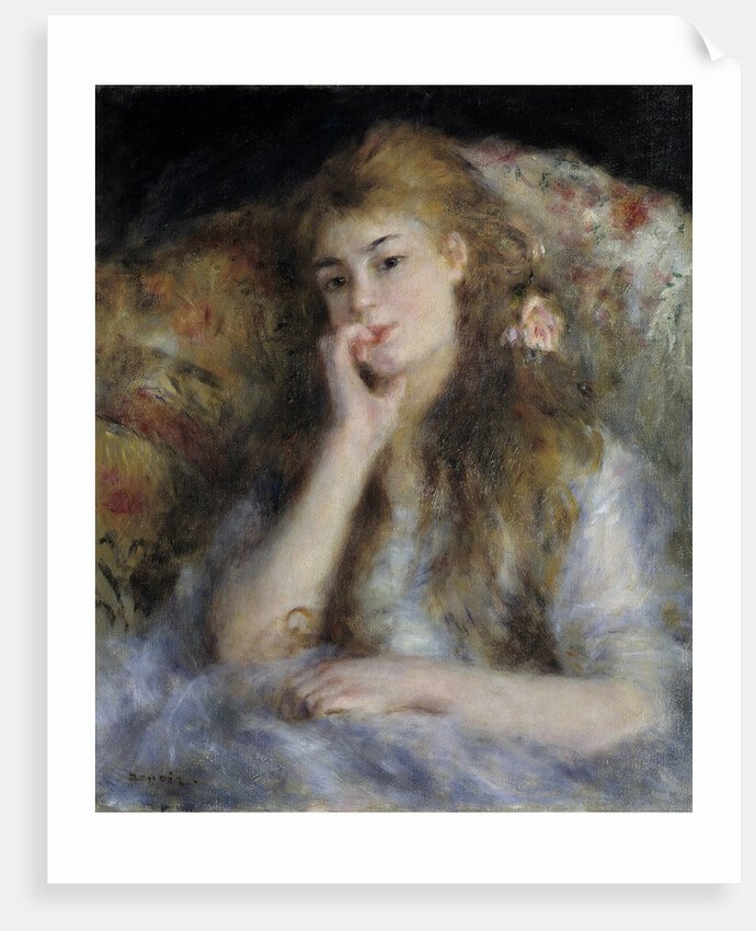 Young Woman Seated or The Thought by Pierre Auguste Renoir