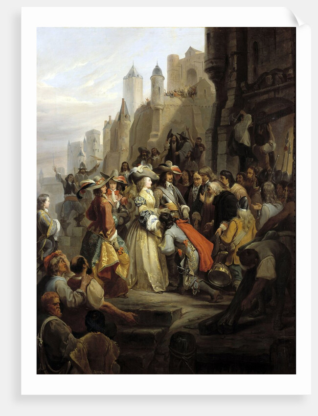 Entrance of Mademoiselle de Montpensier in Orleans by Alfred Johannot