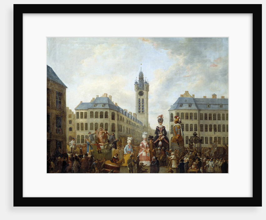 The family of the great Gayant of Douai by Watteau de Lille